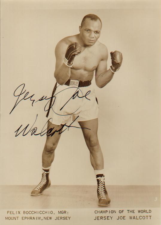 Joe Walcott signed photo